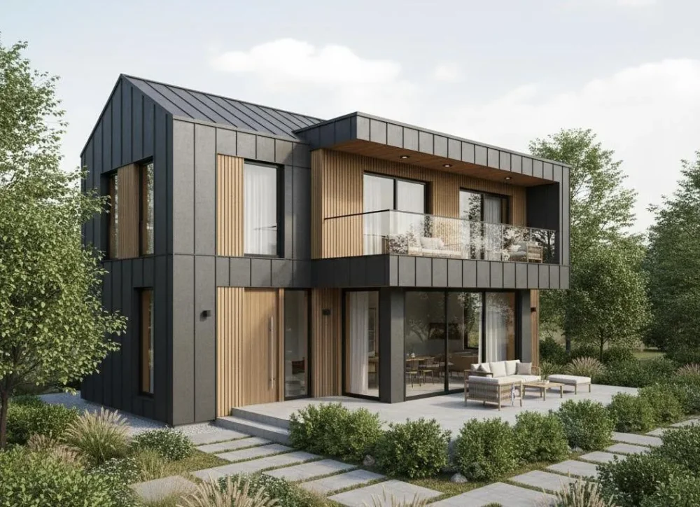 Проект Двухэтажный дом 15 на 11, 155 м2