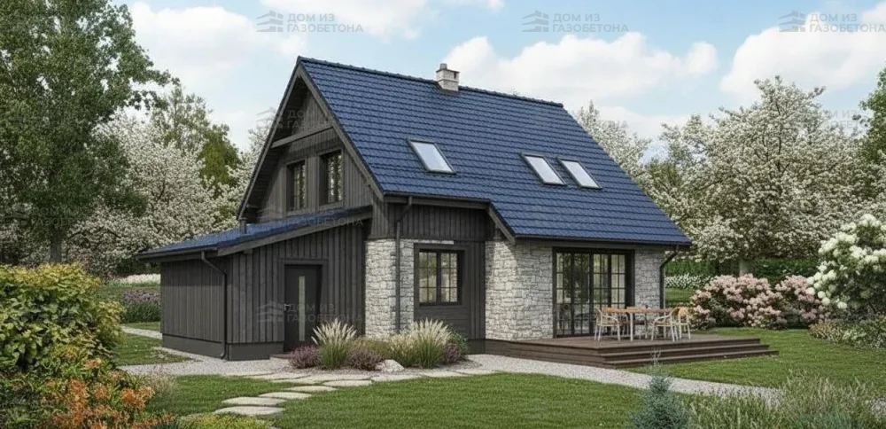 Проект Двухэтажный дом 12 на 12, 159 м2