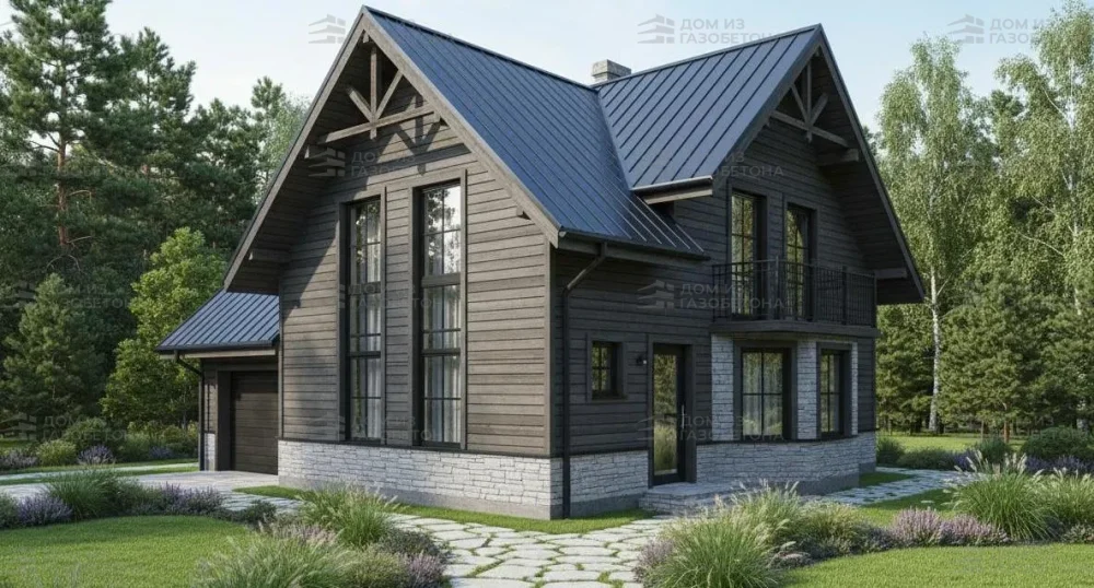 Проект Двухэтажный дом 13 на 10, 150 м2