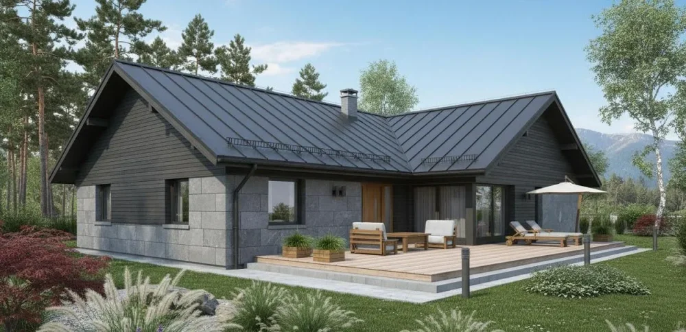 Проект Одноэтажный дом 14 на 24, 215 м2