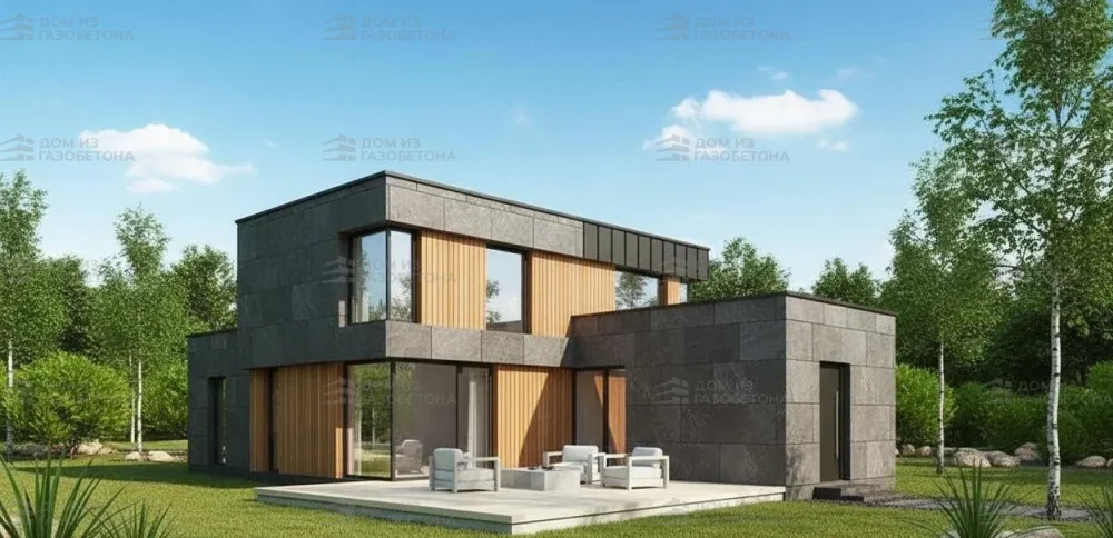 Проект Одноэтажный дом 19 на 18, 178 м2