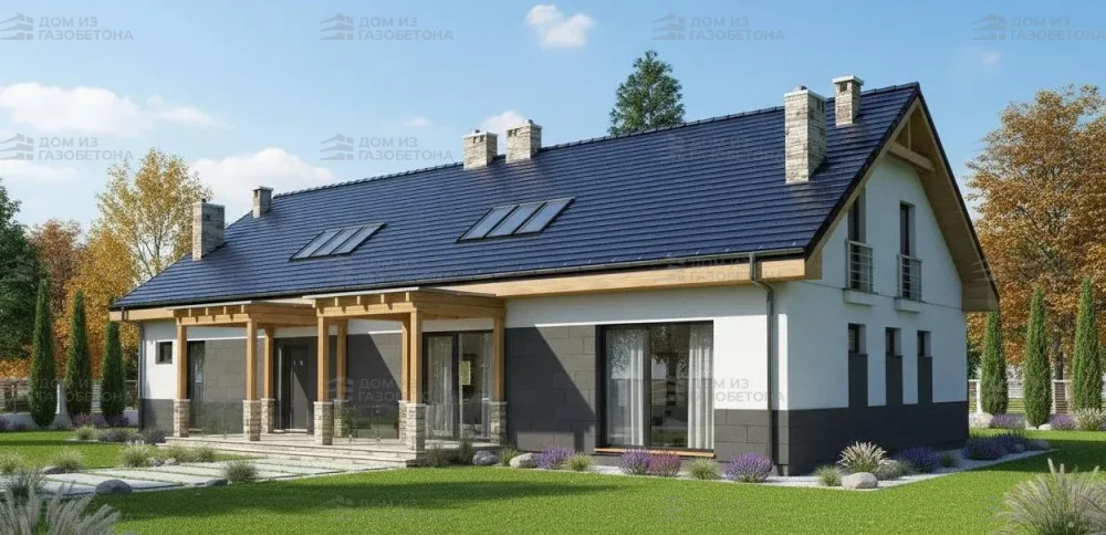 Проект Двухэтажный дом 21 на 10, 139 м2