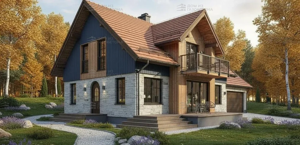 Проект Двухэтажный дом 11 на 15, 188 м2