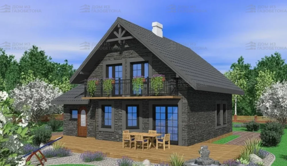 Проект Двухэтажный дом 10 на 11, 144 м2