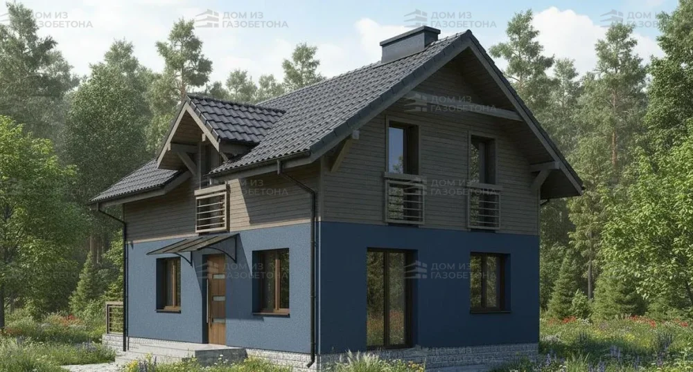 Проект Двухэтажный дом 6 на 13, 109 м2