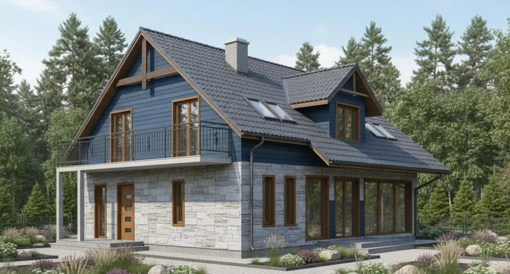 Проект Двухэтажный дом 14 на 11, 201 м2