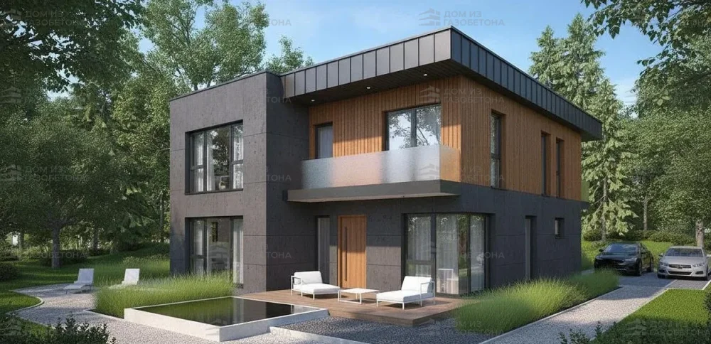 Проект Двухэтажный дом 7 на 17, 140 м2