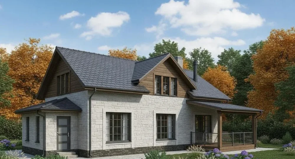 Проект Двухэтажный дом 16 на 17, 227 м2