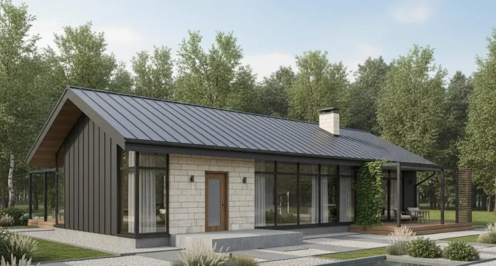 Проект Одноэтажный дом 15 на 16, 116 м2